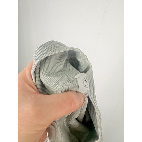 Aerie Offline Big Chill Seamless Cable Leggings Small High Waisted Stone Gray - Picture 10 of 10